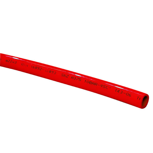 PE-Xb Pipe With Oxygene Barrier Red